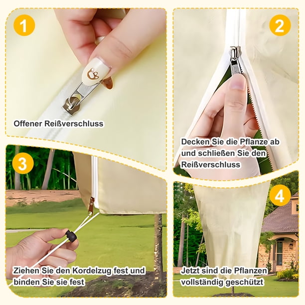 Advancent 2 pack/lote cubiertas de plantas función potente para protección de plantas de invierno cubierta protectora de plantas de invierno Jardín y Patio