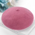 thumbnail image 1 of Boina de primavera, otoño e invierno, estilo hongo, gorro de mujer, gorro de calabaza transpirable, gorro de pintor de lana, 1 of 6