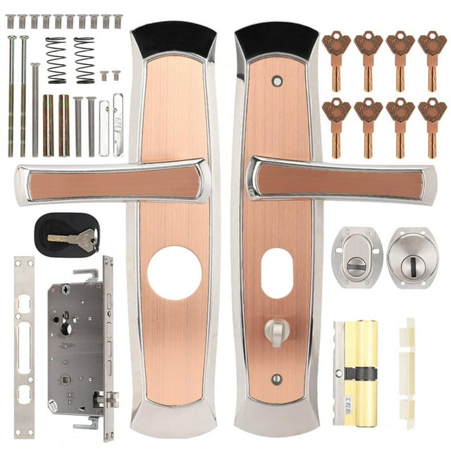 Handle Lock,Stainless Steel Handle Mortice Mechanical Door Lock Mortice Lock Finely Tuned Performance