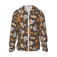 thumbnail image 1 of Fotbe Cute Lion Tiger Chaqueta con Protección Solar UPF 50+ para Hombre y Mujer, Camisa con Capucha y Bolsillos-Medium, 1 of 7