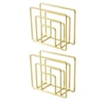 thumbnail image 2 of Porta-servilletas metálicas modernas para mesas de cocina y comedor - Dispensador de servilletas de cóctel de hierro para uso interior/exterior, dorado/oro rosa/negro, 2 of 6