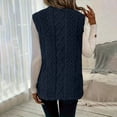 thumbnail image 4 of FAIWAD Women's Fleece Vest Sleeveless Open Front Fuzzy Warm Outerwear Casual Fall Winter Textured Jacket, 4 of 9