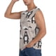 thumbnail image 3 of Fotbe Cartoon Bear Brown Men's Camiseta sin Mangas Estampada para Hombres, Playera Casual para Gimnasio, Entrenamiento, Playa-Medium, 3 of 7