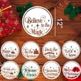 thumbnail image 4 of Plantilla navideña para pintar sobre madera, plantillas navideñas redondas de 12 pulgadas, plantilla navideña, plantillas Let It Snow para decoración de puertas de porche, 4 of 4