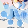 thumbnail image 2 of Toddler Non Slip Socks Boy Grip Socks Kids Grippers Soft Breathable Solid Color 15 Pairs 6 Months-7 Years, 2 of 6