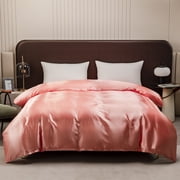 QTOCIO Luxurious Silk Duvet Covers And Bedding With Zippers That Close