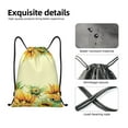 thumbnail image 4 of Honeii Sunflowers On A Yellow Background Print Drawstring Backpack,Drawstring Bags String Backpack Gym Cinch Sack Backpack Sport Bag Draw-Small, 4 of 6