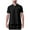Black, variant on Men's Shirt 2025 Classic Fit Breathable Pique Cotton Shirts Short Sleeve Untucked Collared Athletic Shirt