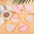 thumbnail image 5 of 6 Pieces Powder Puff Face Soft Triangle for Loose and Body Powder, Velour Makeup and Foundation Blending Sponges Set Beauty Blender Tools(Black), 5 of 6