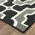 thumbnail image 2 of HomeRoots 506997 3 x 5 ft. Black Geometric Stain Resistant Indoor & Outdoor Rectangle Area Rug, 2 of 5
