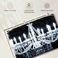 thumbnail image 6 of Elephant Stock Chandelier Wall Art - Horizontal Canvas Wall Art - Lobby Wall Decor - Decor Elements Canvas - Black And Blue Decor By Norman Wyatt Jr. - 12" x 8", 6 of 8