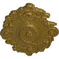 thumbnail image 3 of 30 1/2"W x 20"H x 1 1/2"P Strasbourg Ceiling Medallion, Hand-Painted Gold, 3 of 4