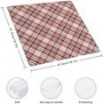thumbnail image 2 of Cloth Napkins Christmas Plaid Buffalo Soft Comfortable Napkins 4 Pack for Family Dinners Weddings Cocktail Kitchen Banquet Decorative Washcloths, 2 of 6