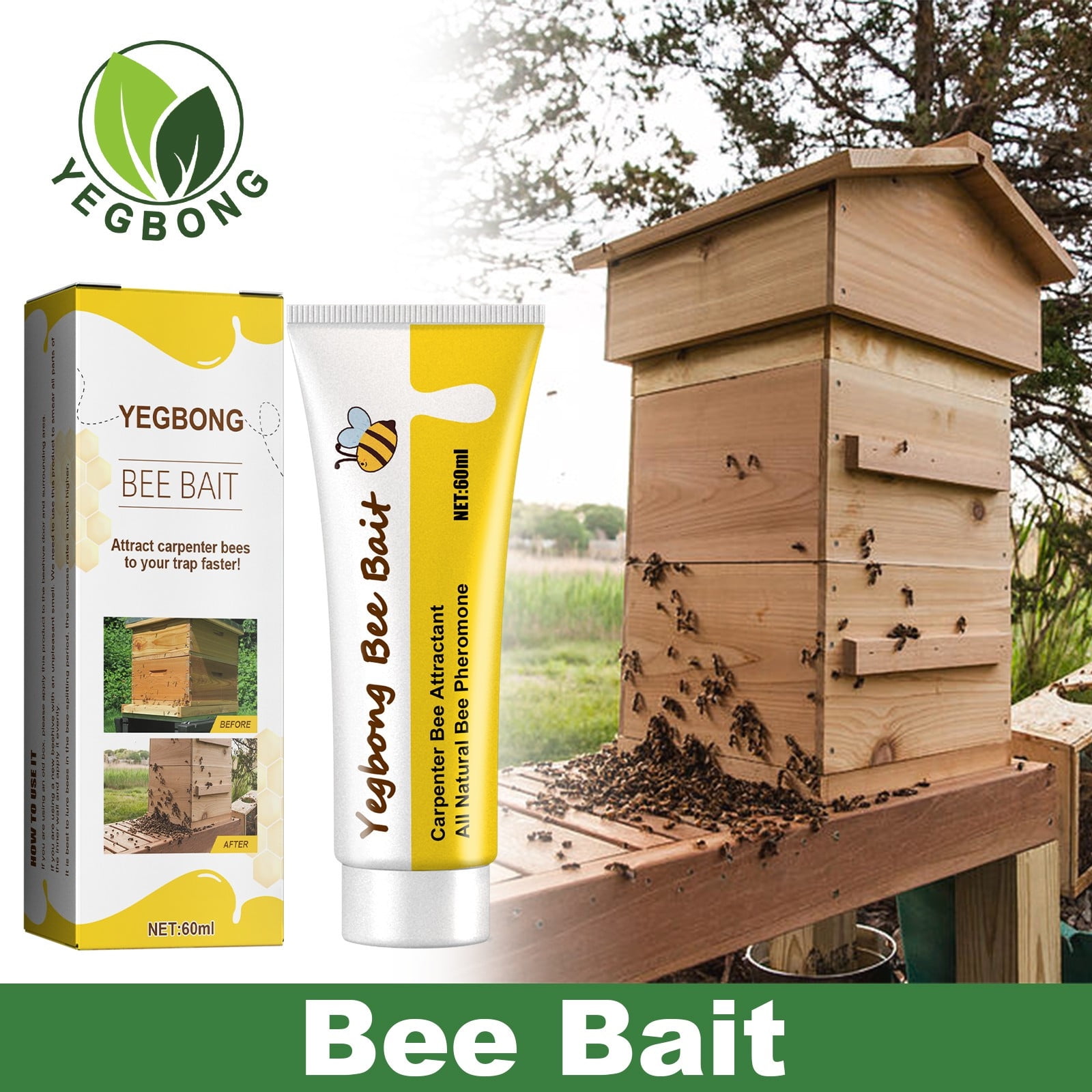 Honeybee Swarm Lure 10 pack honey bee scent beehive hive bait box trap beekeeper 