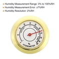 thumbnail image 3 of 1.5" Round Indoor Outdoor Hygrometer No Battery Required Mini Humidity Gauge, Gold, 3 of 5