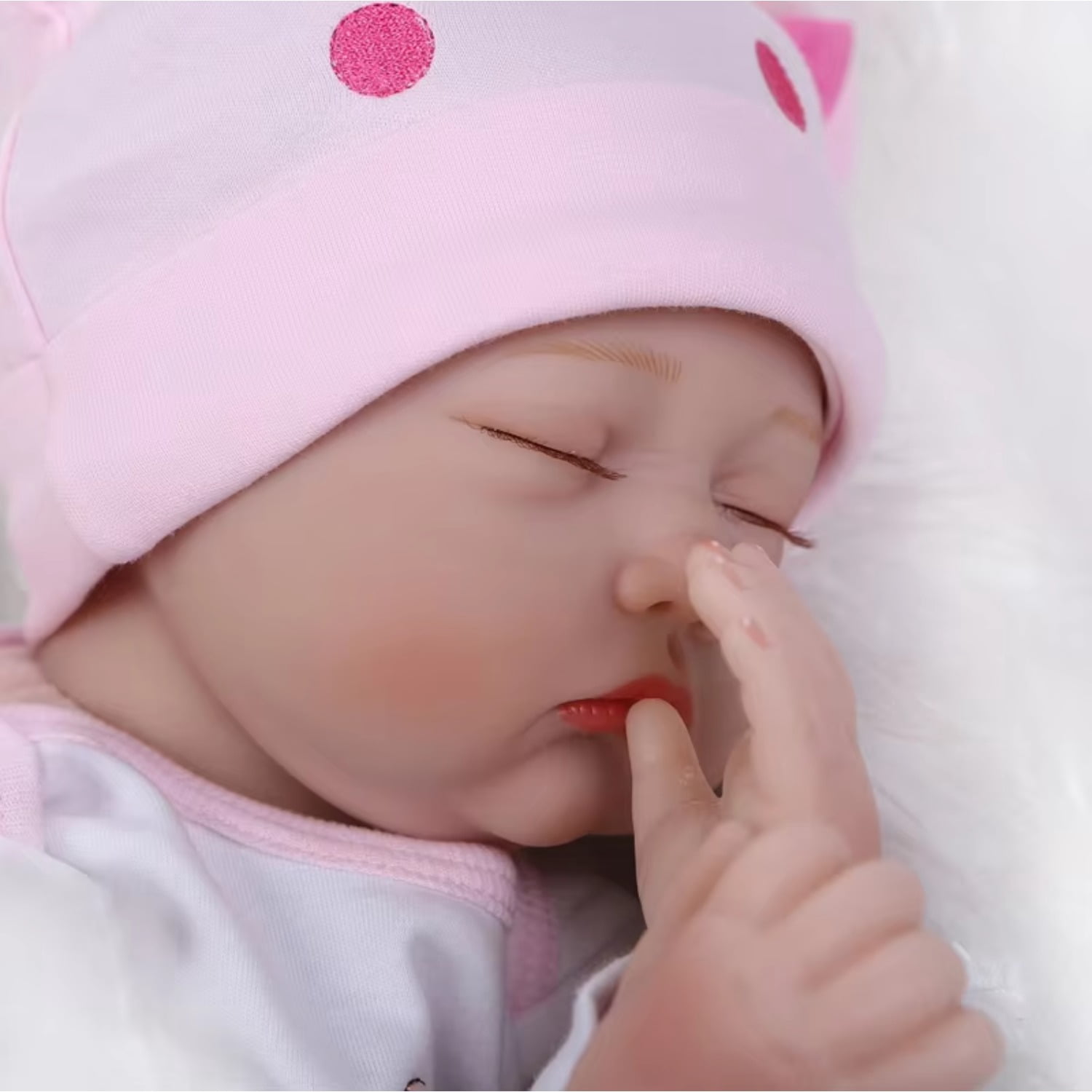 55cm Reborn Doll Soft Silicone Reborn Close Eye Real Looking Reborn Baby Dolls Toys for Gift As Children Playmate Doll Popupar Reborn