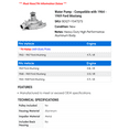thumbnail image 2 of Water Pump - Compatible with 1964 - 1969 Ford Mustang 1965 1966 1967 1968, 2 of 2