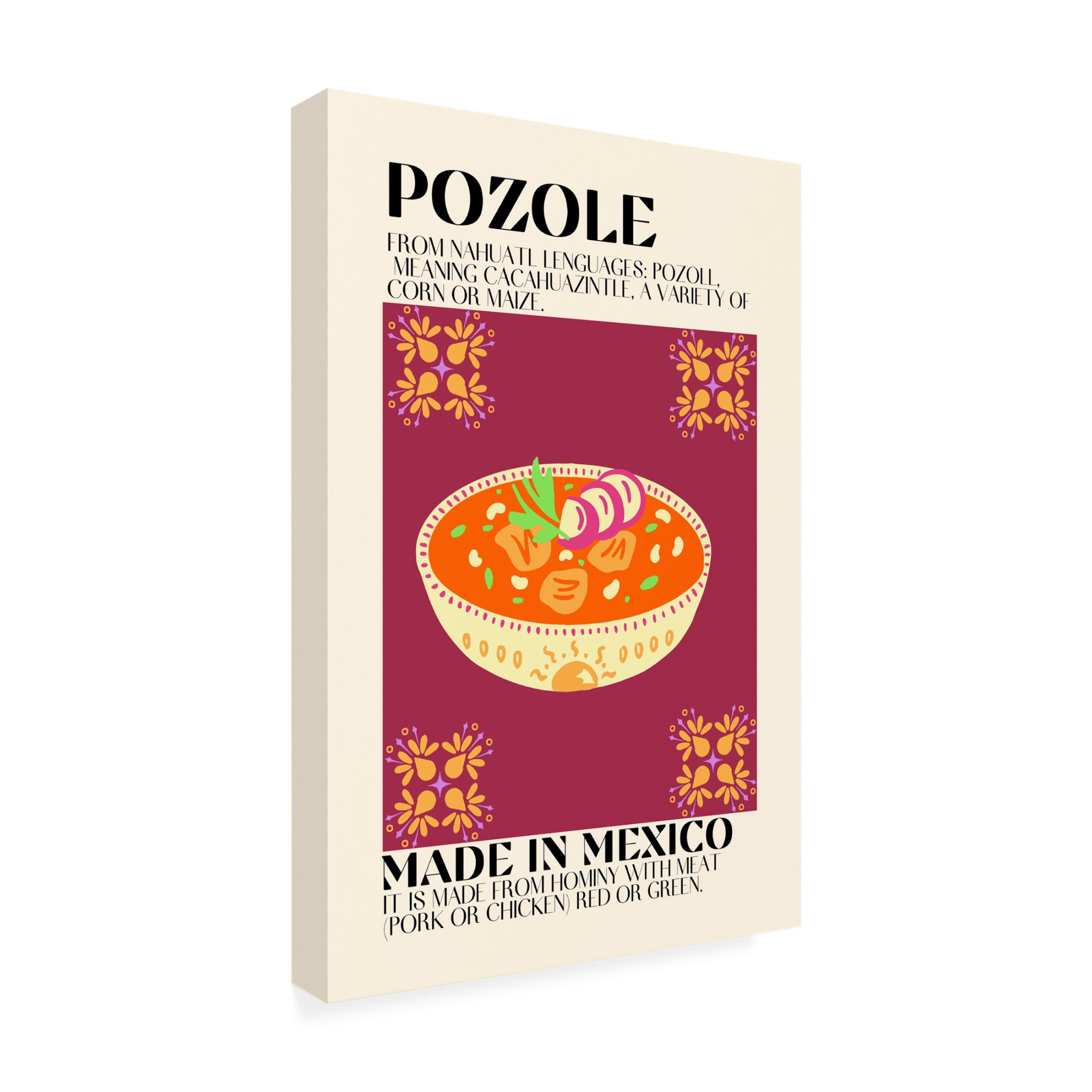 Canvas Wall Art - Gaec Studio 'Pozole' Wall Art for Living Room, Bedroom, or Office Décor by Trademark Fine Art - 16 x 24 Inches
