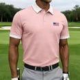 thumbnail image 2 of WAYUTE Men Polo Shirts Independence Day Short Sleeve US National Flag Print Classic Fit Breathable 4th of July Shirt Casual Outdoor, 2 of 4