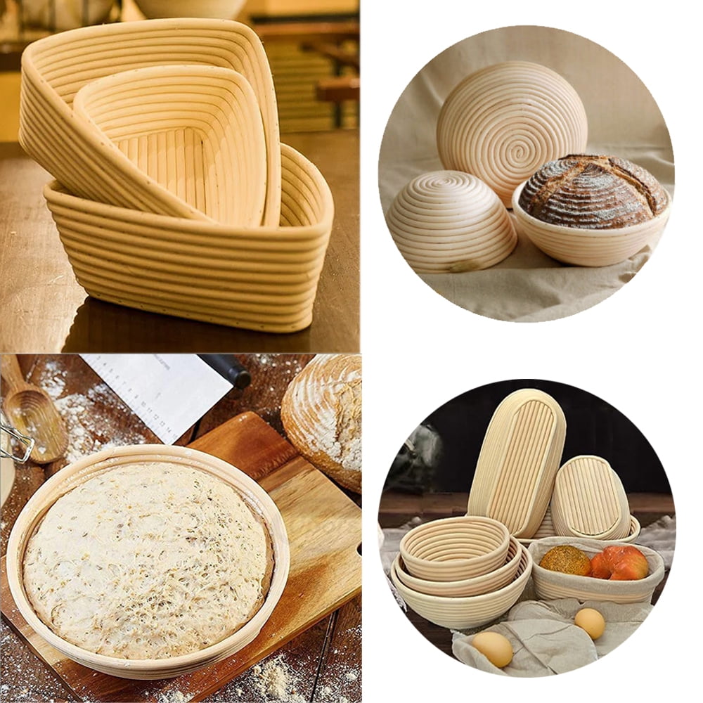 1 Pcs Oval Bread Banner Anti-counterfeiting Basket, Sourdough Bread Baking Supplies,for Making Baking And Fermentation(14.4in x 6.3in x 2.8in,36.5cmx16cmX7cm)