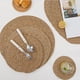 thumbnail image 4 of Posavasos de mesa de paja tejida a mano, mantel individual natural, 4 of 8