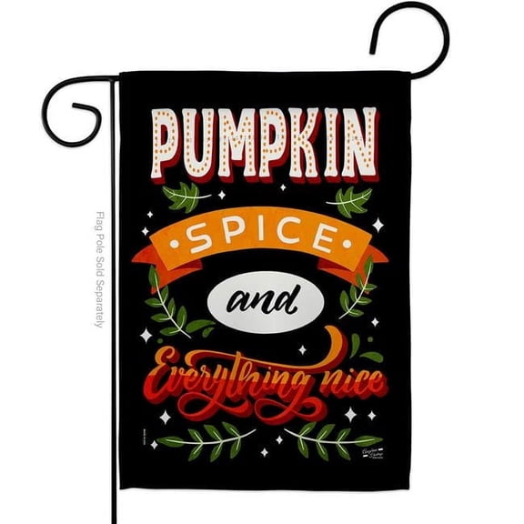 Angeleno Heritage G135581-BO 13 x 18.5 in. Everything Nice Garden Flag with Fall Harvest & Autumn Double-Sided Decorative Vertical Flags House Decoration Banner Yard Gift