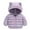 Purple B, variant on LYMAYTER Boys Girls down Cotton Coats Kids Fall Winter Long Sleeves Printed Jacket Toddler Ears Hooded Warm Outerwear for 1-7 Years