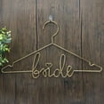 thumbnail image 3 of Percha de ropa de una pieza con letras en inglés, estilo simple y creativo, para bodas, novias y novios, percha de hierro forjado para vestidos de novia, 3 of 5