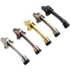 thumbnail image 1 of Door stop, silvercolored, door stop made of zinc alloy, door stop, footoperated lever, kickdown, nonslip rubber (silver), 1 of 4