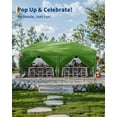thumbnail image 5 of Luku 10x20 FT Heavy Duty Pop Up Canopy with 6 Sidewalls, Outdoor Event Tent with Roller Bag, Adjustable Height, Weight Bags, Stakes & Ropes – Instant Shelter for Parties, Markets, Camping, 5 of 7