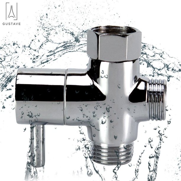 GustaveDesign Brass 3way Diverter Valve Tadapter Tee Connector Shower