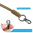 thumbnail image 4 of Uxcell 20" Paracord Lanyard Necklace Keyring Clasp Strap Badge Holder, Brown 3 Pack, 4 of 5