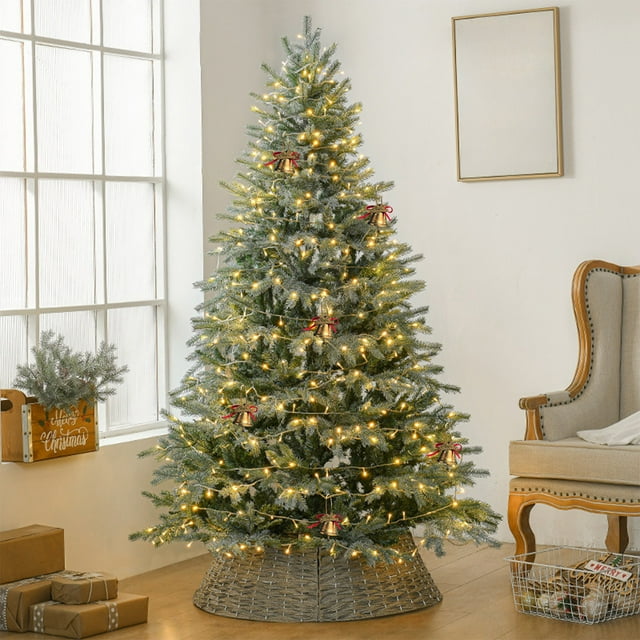 Juego de 6 adornos navideños dorados con forma de campana | Decoración navideña de plástico para árbol y hogar | Decoraciones festivas de interior para chimeneas, puertas y regalos