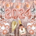 thumbnail image 5 of Kit de guirnalda de arco de globos de Año Nuevo 2024 para decoraciones de Año Nuevo, suministros para fiestas de Nochevieja con temática navideña, 5 of 5