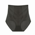 thumbnail image 2 of PiGOGI Women's High Waist Shaping Panties - Seamless Tummy Control Underwear - M to 2XL Comfortable Briefs Black, 2 of 5