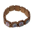thumbnail image 5 of WINDLAND 4 Pieces Wooden Icon Bracelet Religious Catholic Jewelry Elastic Bead Bracelet Christian Supplies Jewelry Gift for Unise, 5 of 10