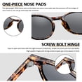 thumbnail image 5 of KANASTAL Round Sunglasses for Women Men Classic Tortoiseshell Sun Glasses Vintage Retro Designer Style Amber, 5 of 8