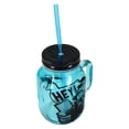 thumbnail image 3 of Duck Commander Si Hey 16oz Blue Mason Jar Mug w/ Straw, 3 of 7