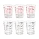 thumbnail image 3 of Vaso medidor de 6 piezas para tragos de espresso, vaso pesado para vino, 26 unidades, medición incremental de 1 oz, 6, 2, 30 ml, 3 of 5