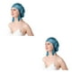 thumbnail image 4 of Sonducket Gorro de dormir agradable a la piel: el mejor compañero para una noche de descanso Prevención del resfriado Gorro de dormir de seda azul eléctrico Talla única 2Conjunto, 4 of 6
