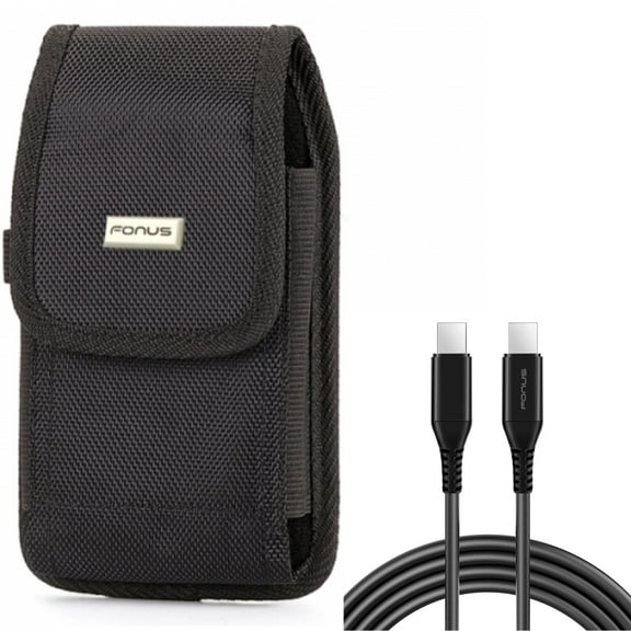 For Galaxy A73 /A54 /A53 /A33 - Case Belt Clip w 6ft Long USB-C Cable, Swivel Holster Rugged, PD Fast Charger Cord Power Wire for Samsung Galaxy A73 /A54 /A53 /A33 5G