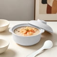 thumbnail image 3 of Iuhan Microwave Safe Soup Bowl With Lid And Spoon, Double Handle Bowl For Kitchen Dining, Wheat Straw Bowl For Home Daily Use, 3 of 6
