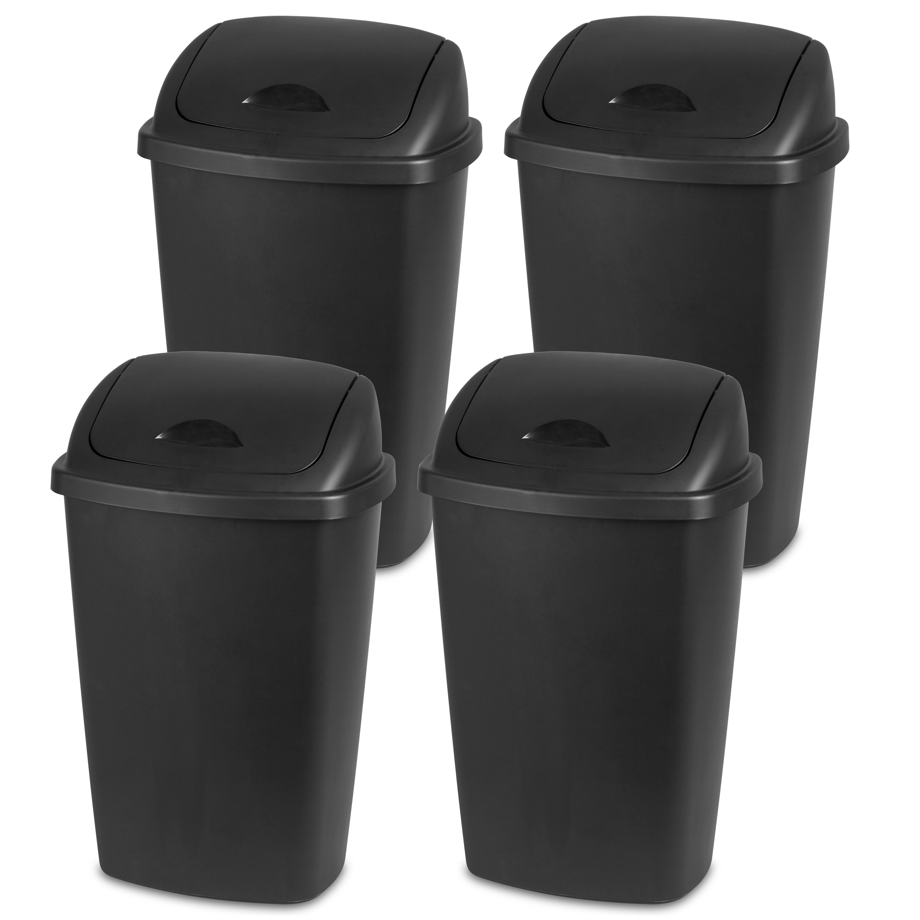 Sterilite 13.2 Gallon Swingtop Wastebasket- Multiple Colors (Available in Case of 4 or Single Unit) by Sterilite