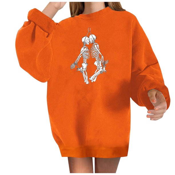 Camisas sexy de invierno para mujer Cuello redondo Manga larga Tops Impreso Sudadera regular Blusa Fridja fjkfkj938