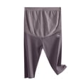 thumbnail image 5 of WMTBSRSW Women's Maternity Shorts Pregnancy Underwear Shhort Leggings Over The Belly Seamless & Supportive Over Bump Purple Medium, 5 of 6