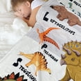thumbnail image 5 of Dinosaur Blanket for Boys Soft Cozy Flannel Warm Kids Dinosaur Throw Blanket Unique Gifts Dinosaur Room Decor Blanket for Teens Kids for Couch Sofa Bed Dino Blanket for Girls Teens 50"x60", 5 of 6