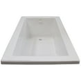 thumbnail image 5 of Atlantis Tubs 3660VN Venetian 36 x 60 x 23 - Inch Rectangular Soaking Bathtub, 5 of 5