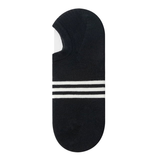 Nvzi 10 pares de calcetines invisibles para hombre, antideslizantes, de silicona, con agarre que absorbe la humedad, de corte bajo, invisibles, casuales, negros