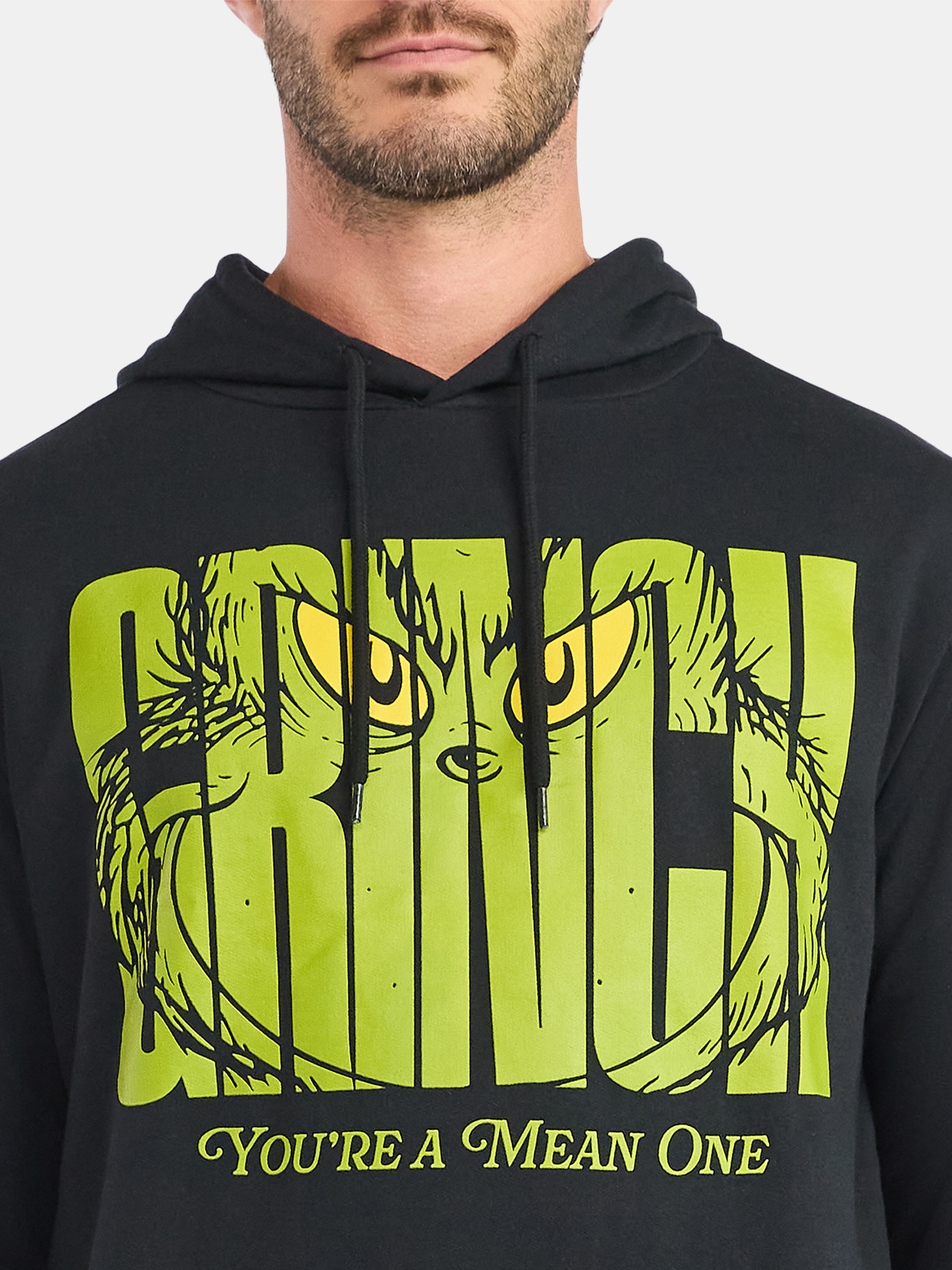 The Grinch Men's and Big Men's Cotton Mean One Graphic Hoodie, Sizes S-3XL