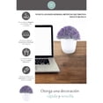 thumbnail image 5 of planta artificial decorativa con maceta blanca, 5 of 5